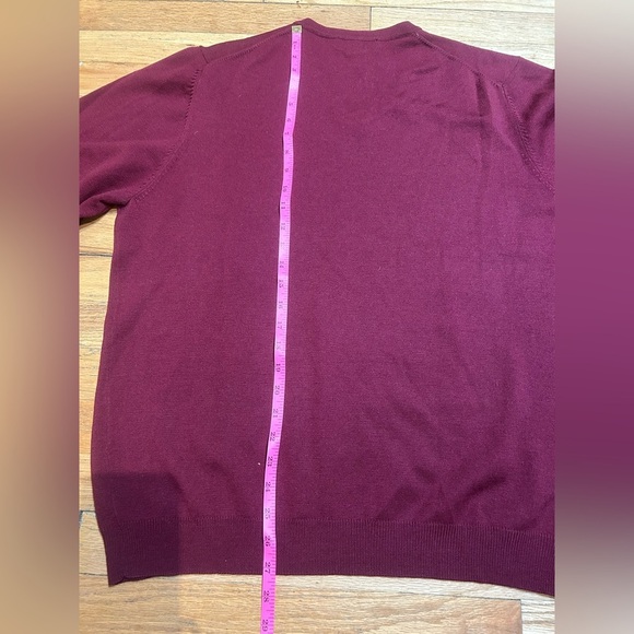 Brooks Brothers 346 V-neck Merino wool sweater Size L - Picture 6 of 7